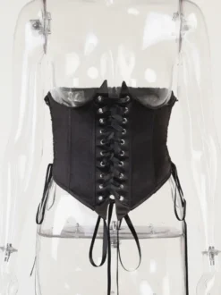 Robe de soirée romantique mini-robe corset à épaules dénudées et manches évasées taille lacée robe de fête féérique en mousseline transparente