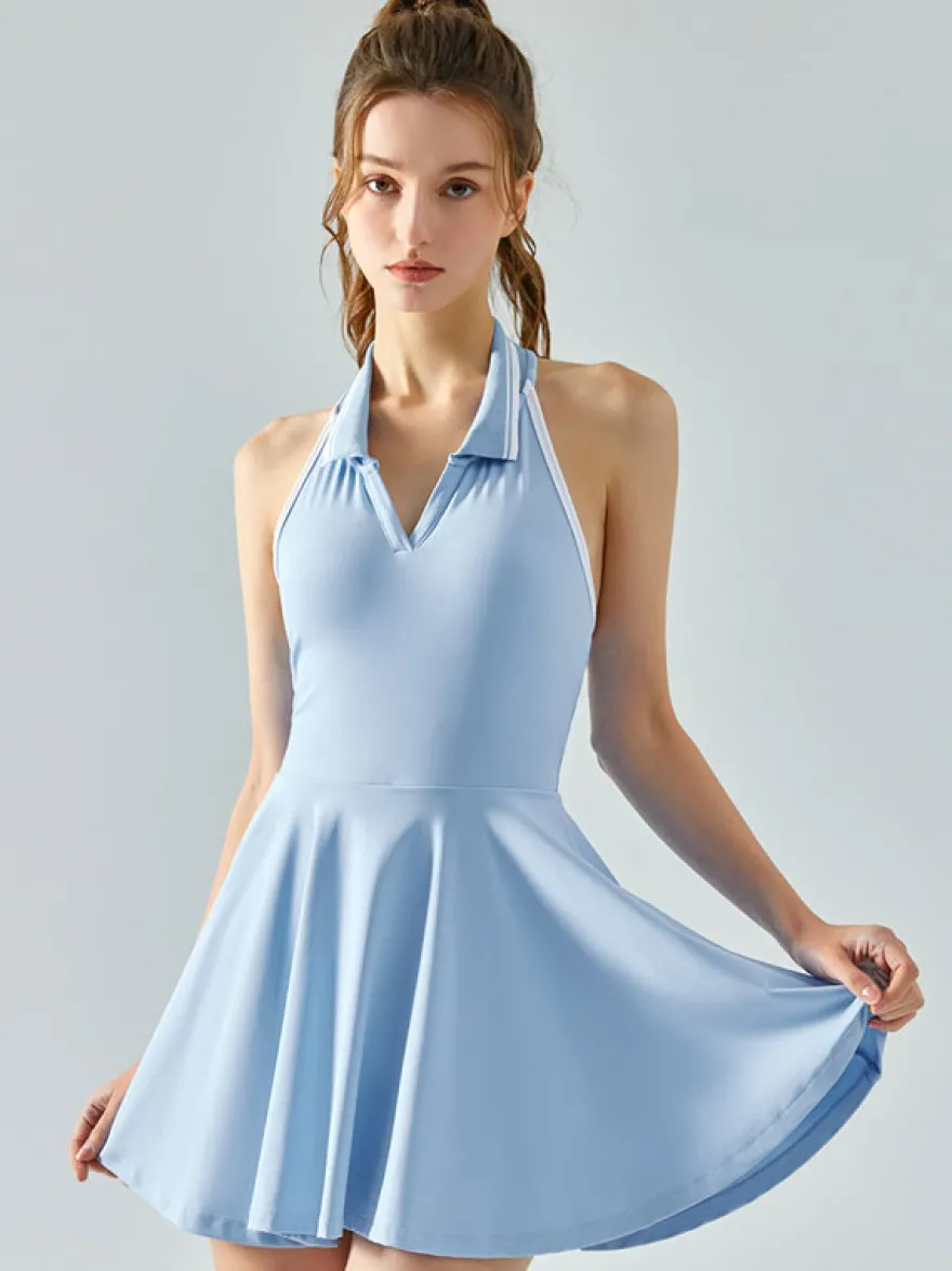 Robe de tennis sans manches Color Block Activewear pour femme