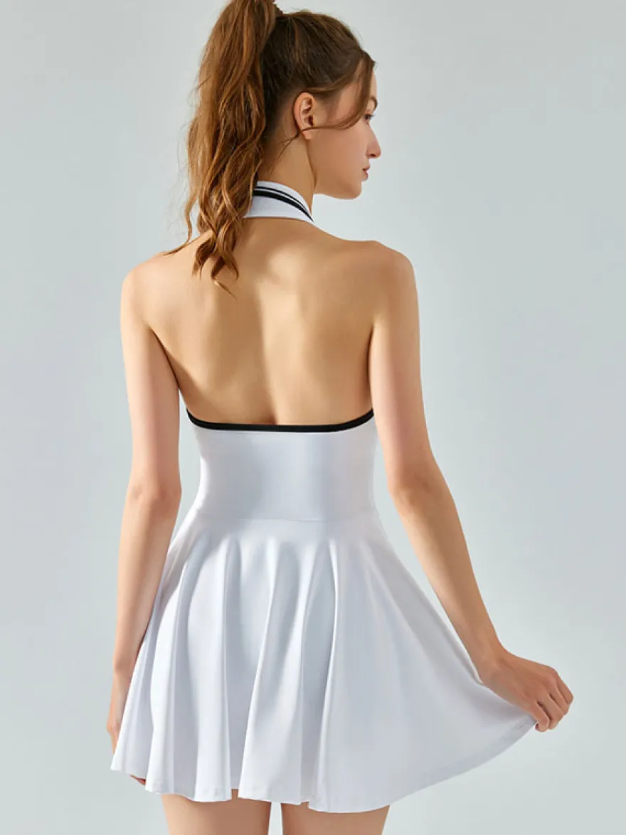 Robe de tennis sans manches Color Block Activewear pour femme