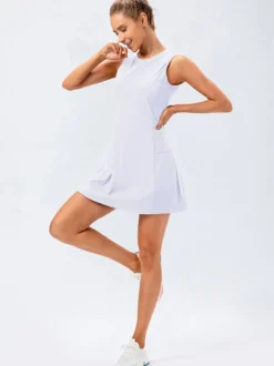 Robe de tennis sans manches Golf Activewear pour femme