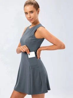 Robe de tennis sans manches Golf Activewear pour femme