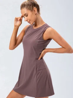 Robe de tennis sans manches Golf Activewear pour femme