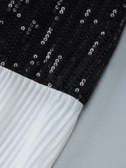 Robe de vacances maxi sans manches noire décontractée