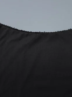Robe de vacances maxi sans manches noire décontractée