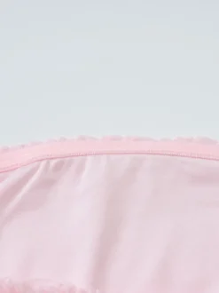 Robe de vacances sans bretelles à volants froncés et fente robe moulante midi pour la plage