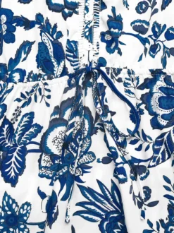Robe d'été chic bleu marine mi-longue sans manches et bustier à col V