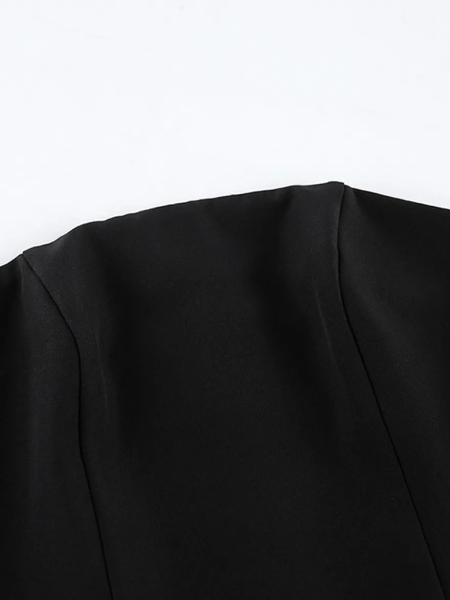 Robe d'été mini sans bretelles avec drapé plissé asymétrique pour femmes 2026