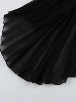 Robe d'été mini sans bretelles avec drapé plissé asymétrique pour femmes 2026