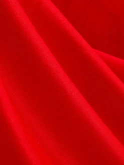 Robe longue dos nu rouge à carreaux vichy style vintage chic