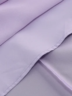Robe longue élégante en mousseline à volants et col en V pour femme - Robe d'été bohème lavande dos nu fluide coupe trapèze - Invitée à un mariage d'été à la plage 2026