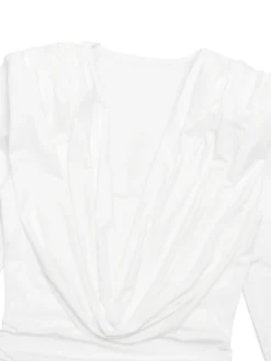 Robe mini froncée moderne à décolleté en V profond pour femme 2026