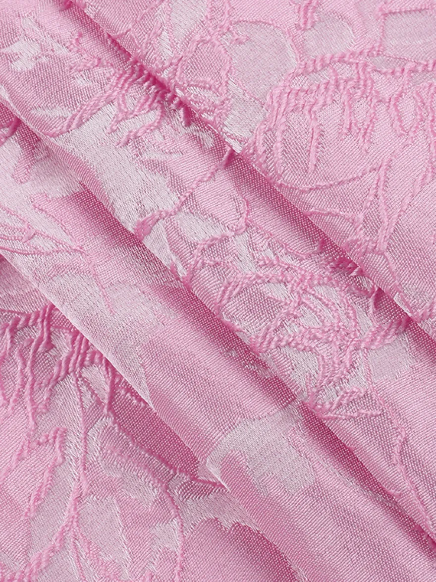 Robe mini Jacquard Coquette pour femme - Barbiecore avec grand nœud dans le dos sans manches coupe trapèze - Tenues de fête d'anniversaire d'été 2026