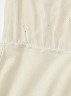 Robe mini plissée à manches longues et col en V couleur abricot pour une soirée en amoureux