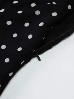 Robe mini pour femme sans manches dos nu taille haute noire chic