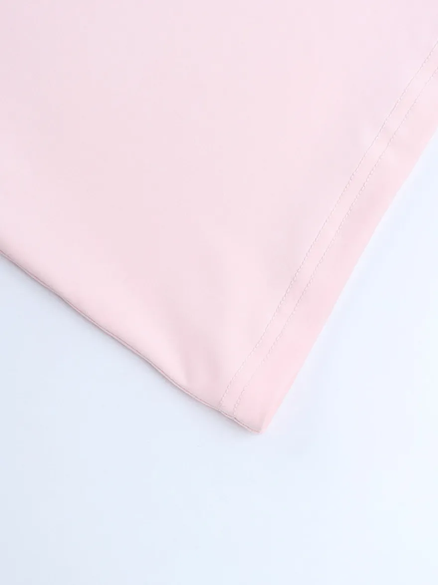 Robe moulante Coquette pour femme - Rose pastel manches longues buste froncé - Tenue idéale pour un brunch printanier ou une soirée en amoureux (collection 2026)