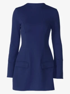 Robe moulante minimaliste à manches longues pour femme 2026
