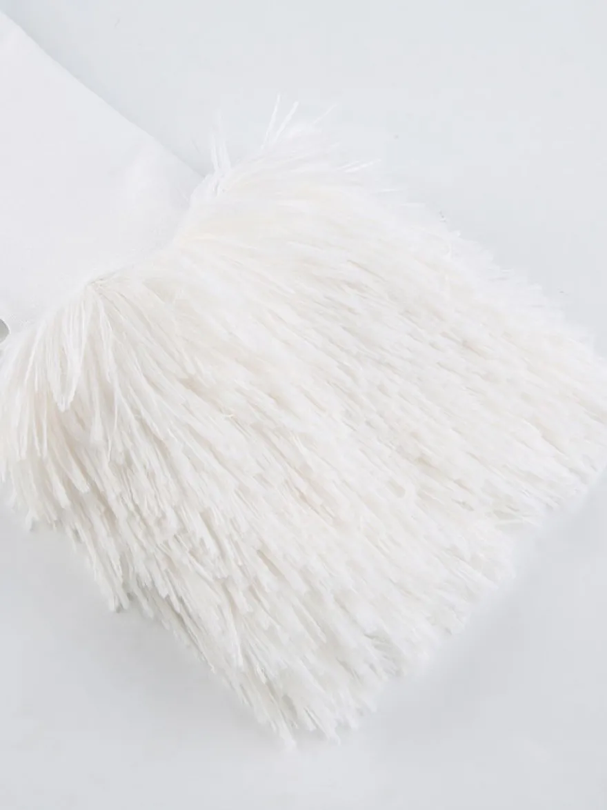 Robe Moulante Noël à Capuche avec Manches Longues Coupe Cintrée Unicolore