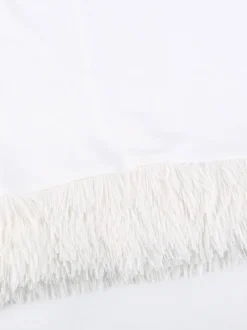 Robe Moulante Noël à Capuche avec Manches Longues Coupe Cintrée Unicolore