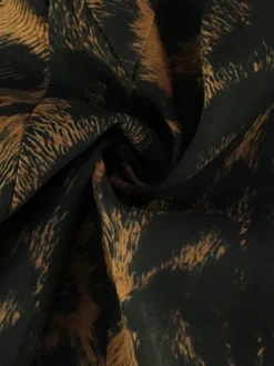 Robe nuisette courte imprimée léopard pour femme - Débardeur en dentelle marron style années 2000 coupe évasée - Idéale pour les soirées d'été en club (édition 2026)