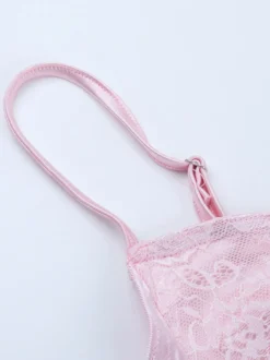 Robe nuisette rose pastel Coquette pour femme - Robe midi à bretelles et nœud sur le devant - Tenues pour un rendez-vous romantique au printemps 2026