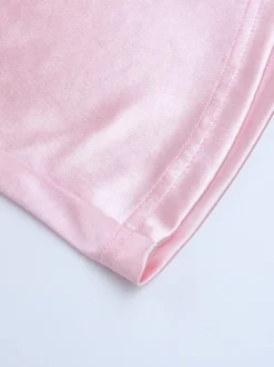 Robe nuisette rose pastel Coquette pour femme - Robe midi à bretelles et nœud sur le devant - Tenues pour un rendez-vous romantique au printemps 2026