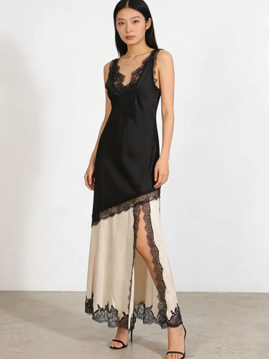 Robe romantique en mousseline noire pour les occasions spéciales