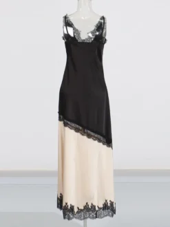 Robe romantique en mousseline noire pour les occasions spéciales