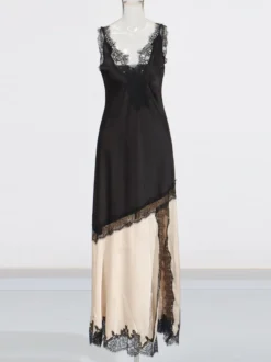 Robe romantique en mousseline noire pour les occasions spéciales