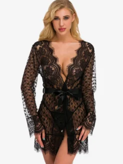 Robes Ceinture Transparente Lingerie Sexy
