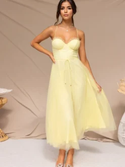 Robes De Soirée À Bretelle Robe Semi-formelle En Couches Sans Manches Plissée À Col En Cœur Bordeaux