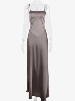 Robes De Soirée Bretelles Noires Lacets Robe Semi-Formelle Dos Nu
