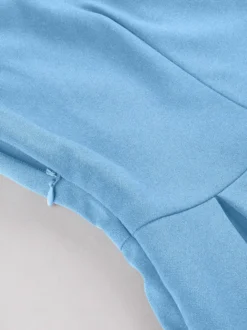Robe trapèze vintage années 1950 pour femme sans manches à col idéale pour un tea party.