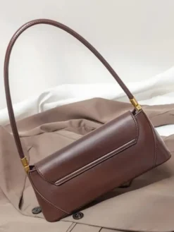 Sac Baguette en similicuir pour femme sac à bandoulière fin 2026