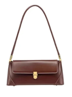 Sac Baguette en similicuir pour femme sac à bandoulière fin 2026