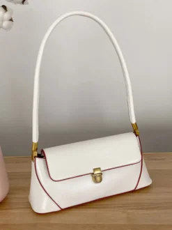 Sac Baguette en similicuir pour femme sac à bandoulière fin 2026