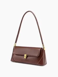 Sac Baguette en similicuir pour femme sac à bandoulière fin 2026