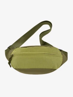 Sac banane léger en nylon color block bandoulière réglable idéal pour les voyages en extérieur.