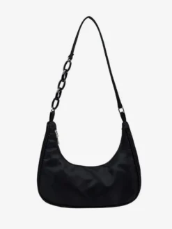 Sac à bandoulière décontracté en nylon avec chaîne en acrylique pour femme 2026