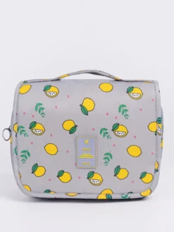 Sac de rangement de voyage étanche avec crochet trousse de toilette portable de grande capacité pour femmes
