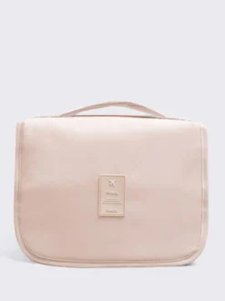 Sac de rangement de voyage étanche avec crochet trousse de toilette portable de grande capacité pour femmes