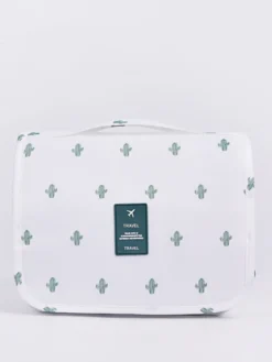 Sac de rangement de voyage étanche avec crochet trousse de toilette portable de grande capacité pour femmes