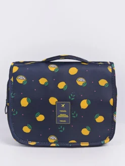 Sac de rangement de voyage étanche avec crochet trousse de toilette portable de grande capacité pour femmes