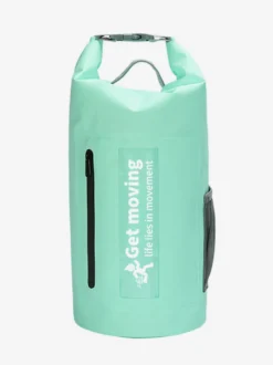 Sac à dos étanche multicolore à fermeture enroulable avec poche avant zippée