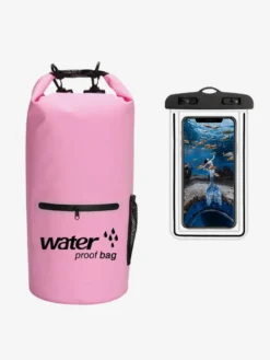 Sac étanche 2 en 1 avec poche extérieure zippée et sac étanche assorti pour téléphone