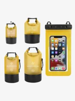Sac étanche 2 en 1 à fermeture enroulable avec étui étanche pour téléphone assorti