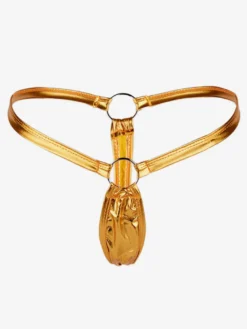 Sous-vêtements Culottes Femmes Slip Invisibles Vernis avec Boucles Métales sans Couture Confortables Unicolores Elastique