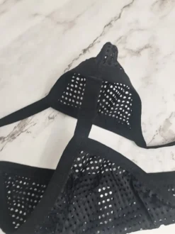 Sous-vêtements string en maille respirante pour hommes transparents taille élastique large sexy style string