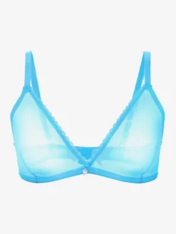 Soutien-Gorge En Maille Transparente Blanc Lingerie Décontractée Sexy