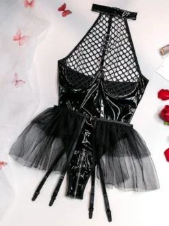 Soutien-Gorge En Tulle Stretch Passepoil Bicolore Noir Pour Lingerie Femme Sous-Vêtement