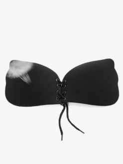 Soutien-gorge invisible en acrylique couleur chair push-up à cordon invisible et ailes de papillon.